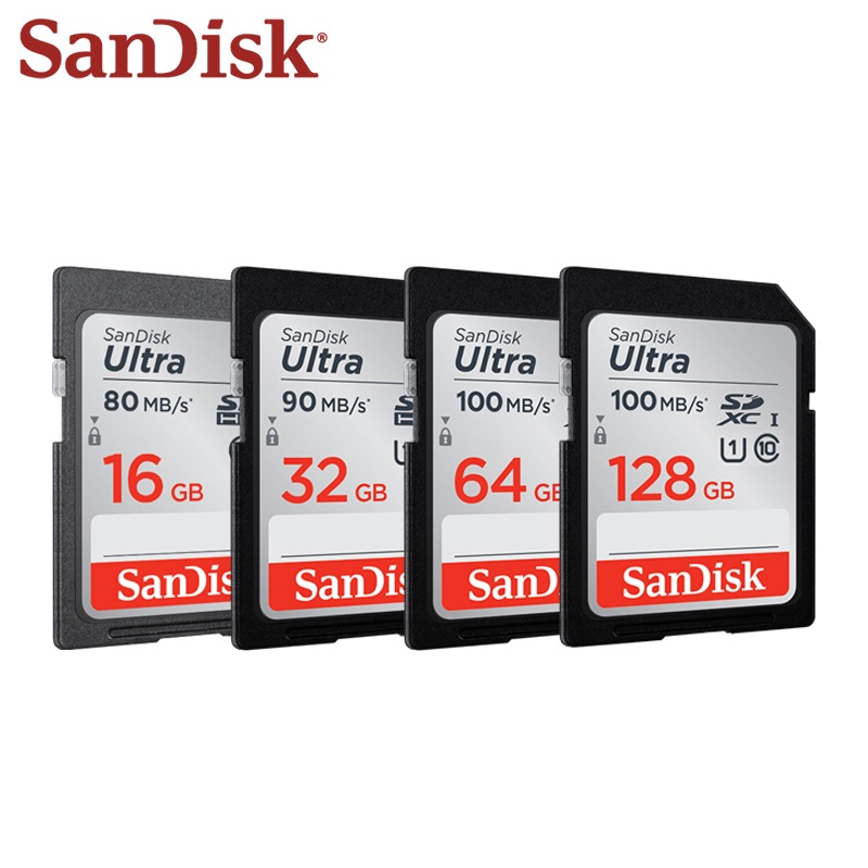 Thẻ Nhớ SanDisk Extreme Pro / Ultra 128 GB U3 / U1 SDHC SDHC SDHC 32G 64G 256G 512G 16GB Dành Cho Máy Ảnh