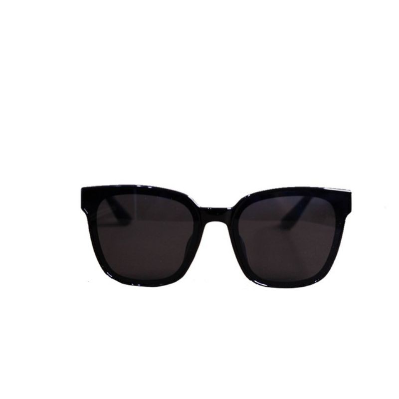 Kính mát nam nữ HAVU râm đi biển đẹp thời trang chống bụi không độ bảo vệ mắt màu đen [HOT]