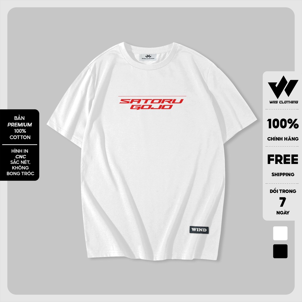 Áo thun tay lỡ unisex form rộng WIIS phông oversize bản Premium GOJO nam nữ ulzzang