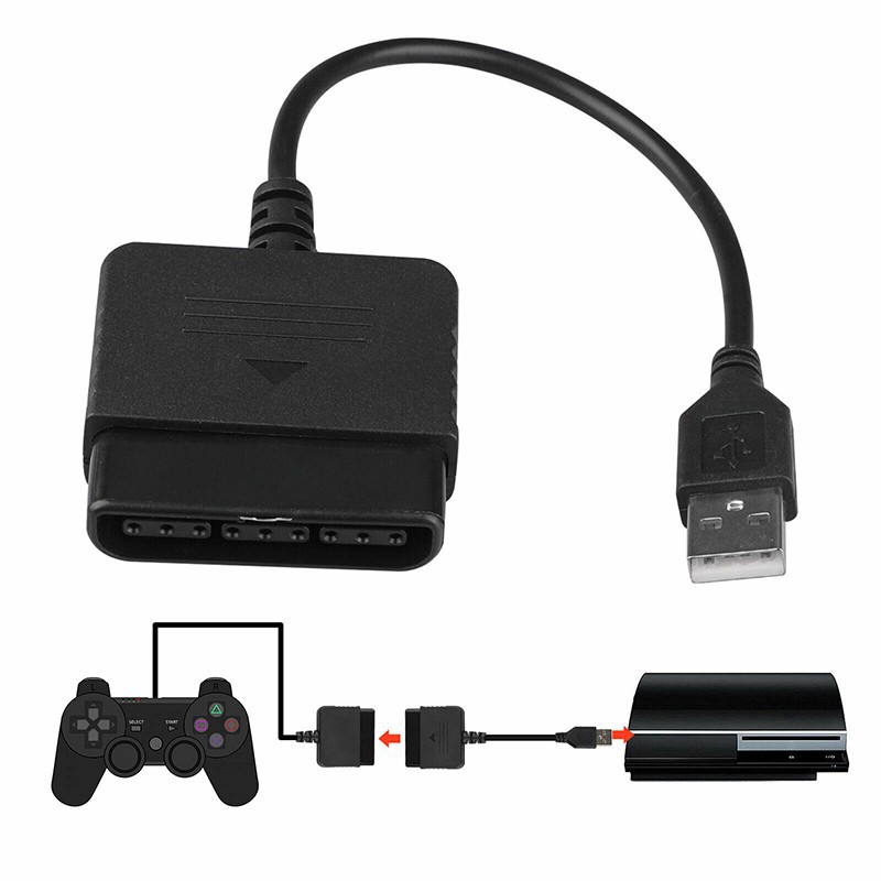 Dây cáp chuyển đổi 2 đầu usb cho tay cầm chơi game ps2 sang ps3 tiện lợi dễ sử dụng nintendo switch