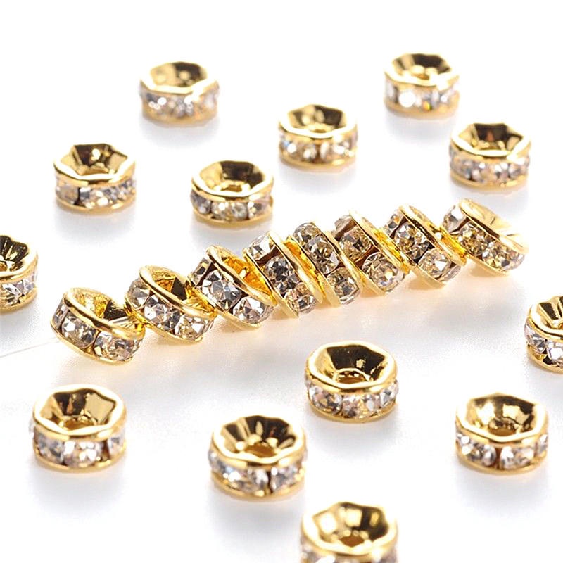 Set 40/80 hạt pha lê 6 8mm dùng làm đồ trang sức