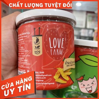 Xoài sấy mắm đường chua cay Love Farm hàng Thái Lan