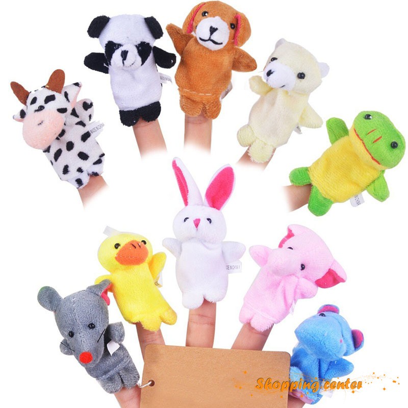Bộ 10 con rối ngón tay hình các con vật