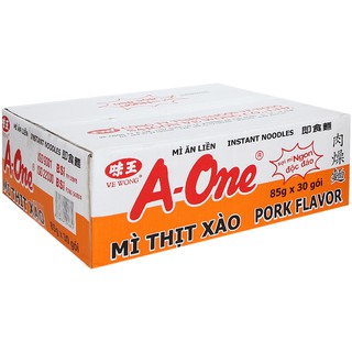 Thùng 30 Gói Mì Thịt Xào Aone 85g