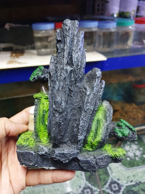 CẢNH NÚI TRANG TRÍ HỒ CÁ NON BỘ 13x7x15cm