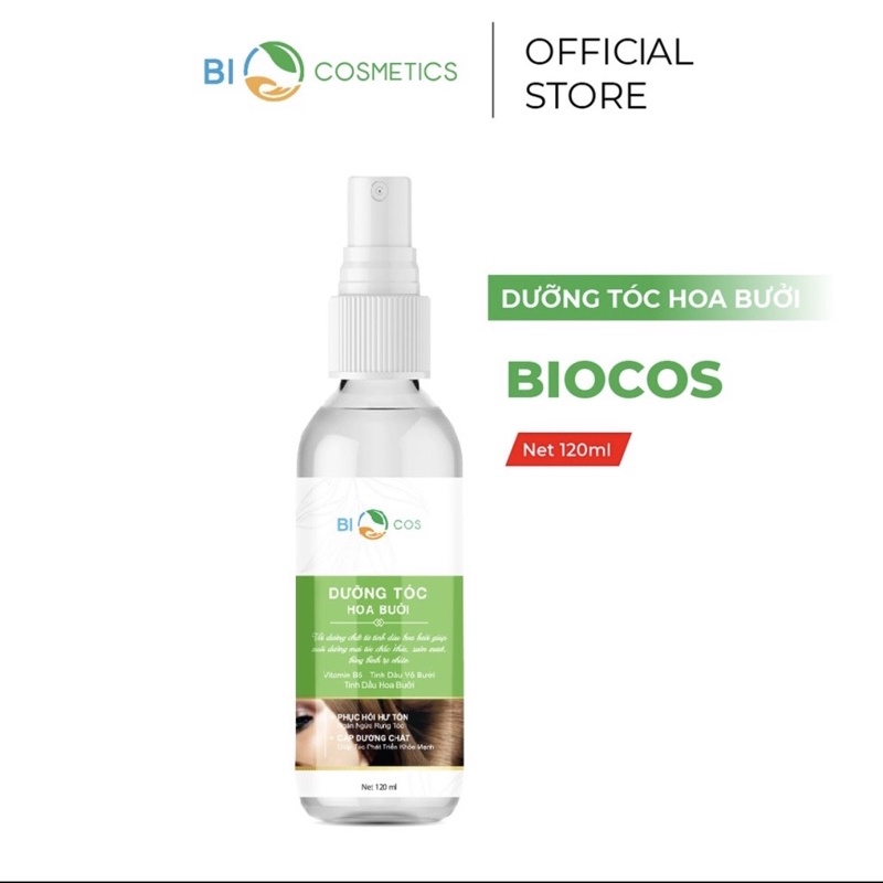 Xịt Dưỡng Chăm Sóc Tóc Hoa Bưởi BIO COSMETICS Giúp Phục Hồi Hư Tổn Và Ngăn Ngừa Rụng Tóc 120ml.