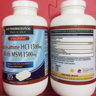 ( hàng chính hãng / date 2022) viên uống xương khớp glucosamine Kirkland 375 viên