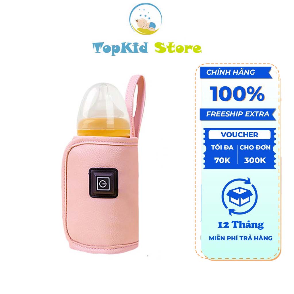Túi Ủ Bình Sữa Thông Minh Cho Bé Warm Bear Di Động Giữ Nhiệt Hâm Nóng Bình Sữa Túi Hâm Sữa USB Giữ Ấm Bình Sữa Cầm Tay