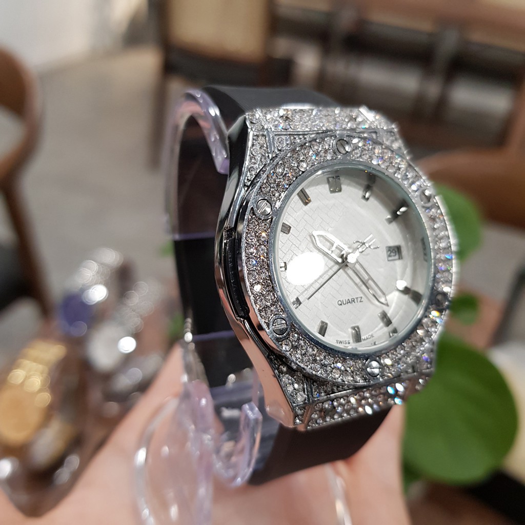 Xả Kho [ Xả Kho] FREE SHIP 99K ĐỒNG HỒ HUBLOT NỮ DÂY CAO SU HƯƠNG THƠM VANI ĐỘC ĐÁO