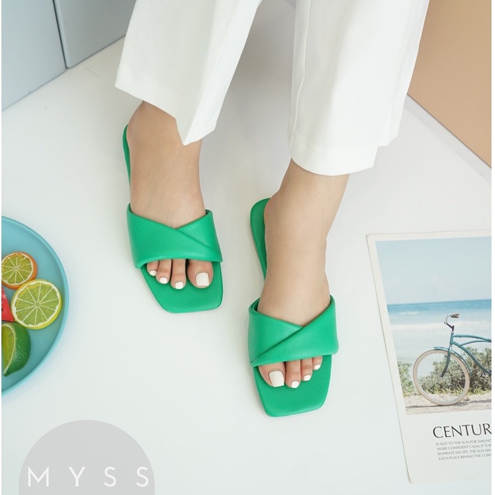 Dép bệt nữ quai ngang đắp chéo thời trang MYSS - DE95