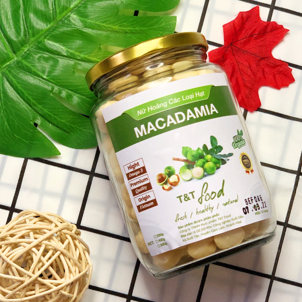 Nhân Maca Sấy Chín Sạch Thơm Giòn Béo 500g, Nữ Hoàng Các Loại Hạt Dak Lak ⛳ Dinh dưỡng HANI FOOD