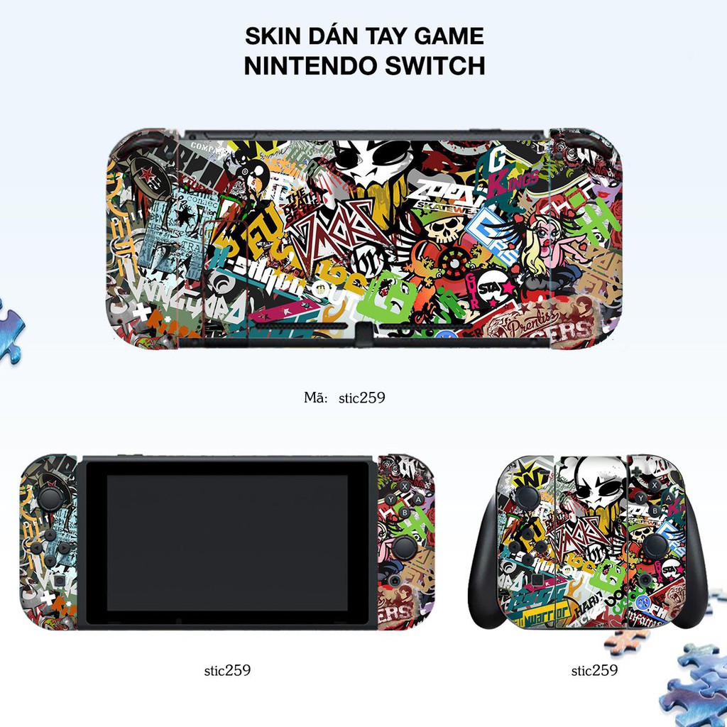Skin dán máy Nintendo Switch in hình sticker Siêu Đẹp
