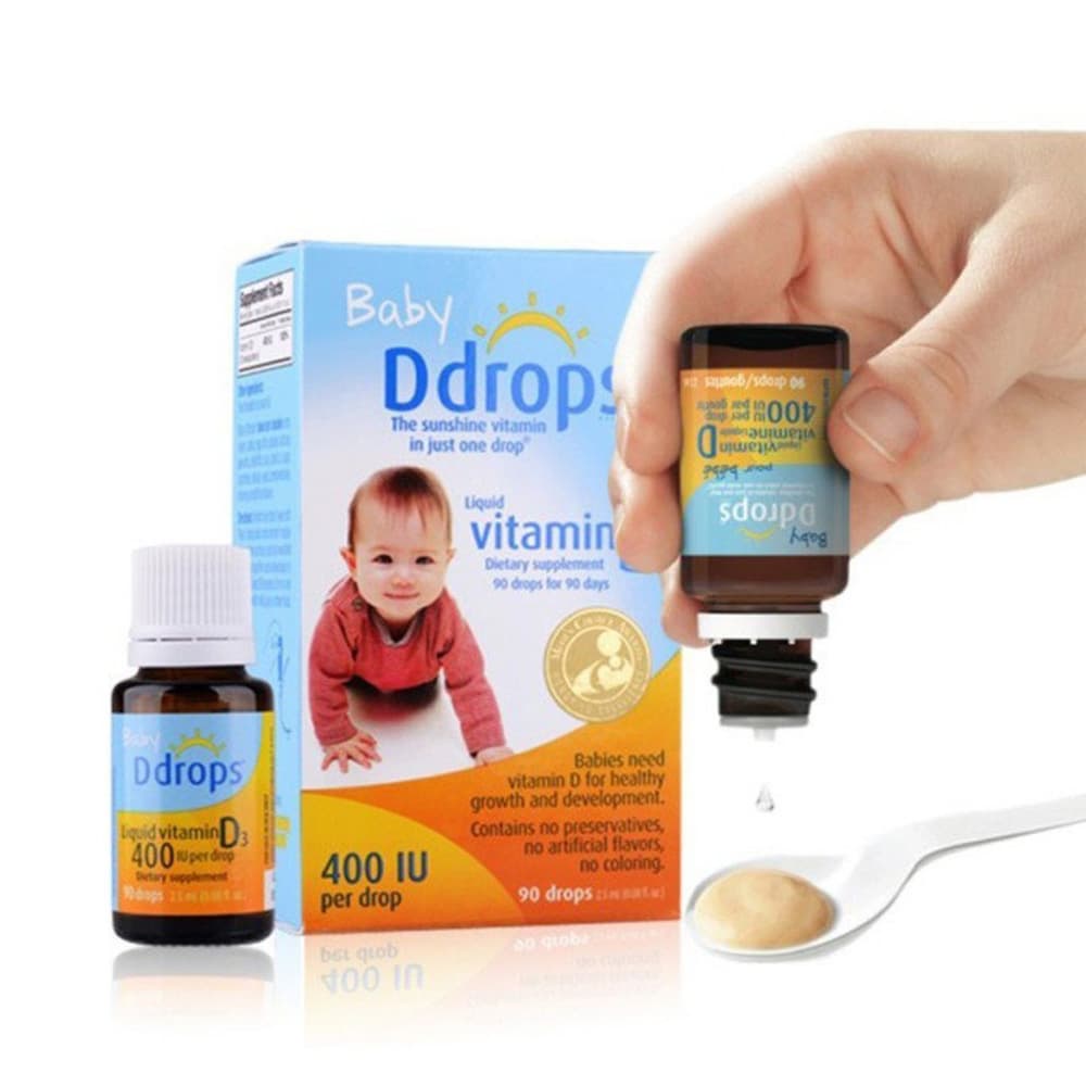 Vitamin D3 Baby Ddrops cho trẻ sơ sinh 90 giọt - hàng Mỹ