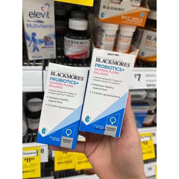 Men Vi Sinh Cho Phụ Nữ, Cân Bằng Hệ Vi Sinh Vùng Kín Và Lợi Khuẩn - Blackmores Probiotics Women’s Flora Balance - 30v
