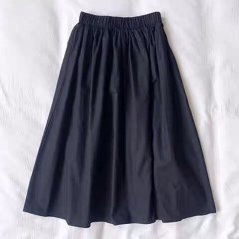 Chân Váy dài chữ A xếp ly cho nữ công sở Z003 màu BE/ĐEN/TRẮNG | BigBuy360 - bigbuy360.vn