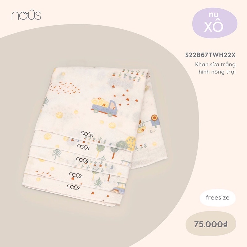 [sét 5 khăn sữa cho bé các mẫu