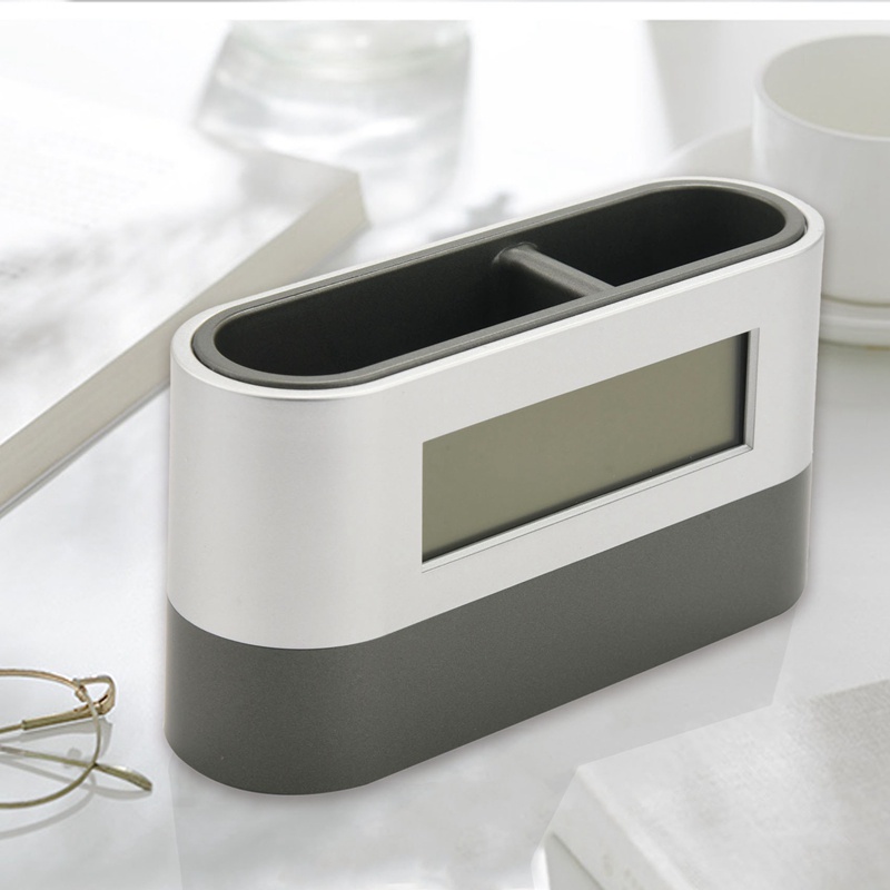 Hộp Đựng Bút / Thẻ Tên / Đồng Hồ Báo Thức / Nhiệt Độ Để Bàn Có Chức Năng Đếm Ngược Tiện Dụng Cho Văn Phòng