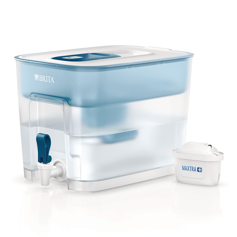 BÌNH LỌC NƯỚC BRITA Flow Basic Blue - 8.2L (có sẵn 1 lõi lọc Maxtra Plus )