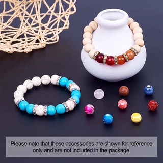 Set 50 hạt pha lê bạc 8mm dùng làm trang sức
