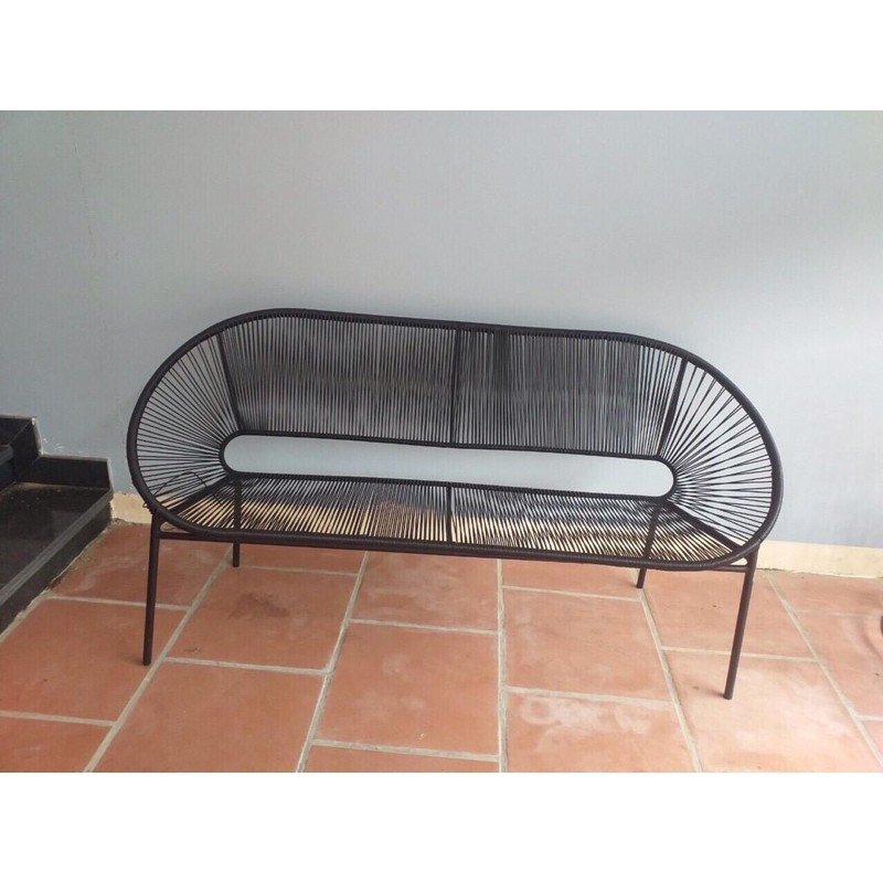 Ghế thư giãn mây nhựa Văng ixtapa ( ghế sân vườn/ ghế mây nhựa/ bàn ghế ngoài trời)