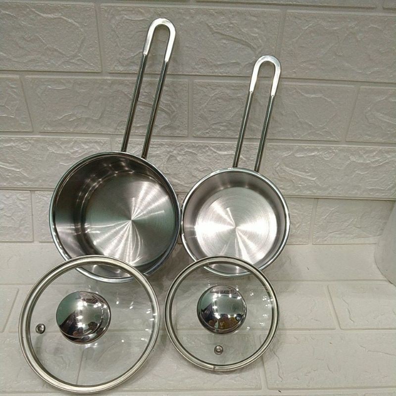 Nồi nấu bột quánh 3 đáy Fivestar inox 12cm,14cm