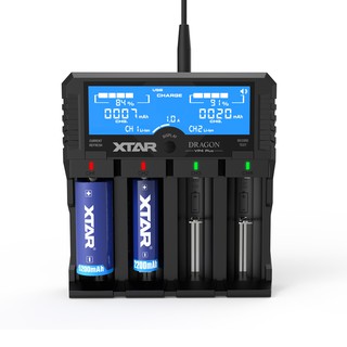 Sạc pin đa năng Xtar - Dragon VP4 Plus - 4 khe sạc