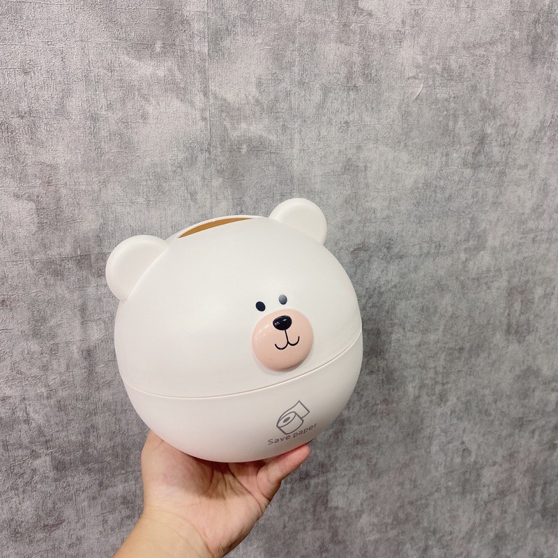 Hộp đựng giấy [Mã GG TRANKD ] Hình thú dễ thương chất liệu nhựa cao cấp MiibooShi