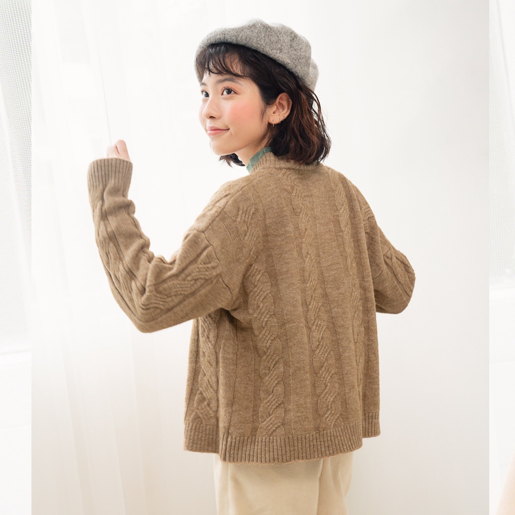 BLEUBIRD Áo khoác len vặn thừng TOFFEE CARDIGAN | BigBuy360 - bigbuy360.vn
