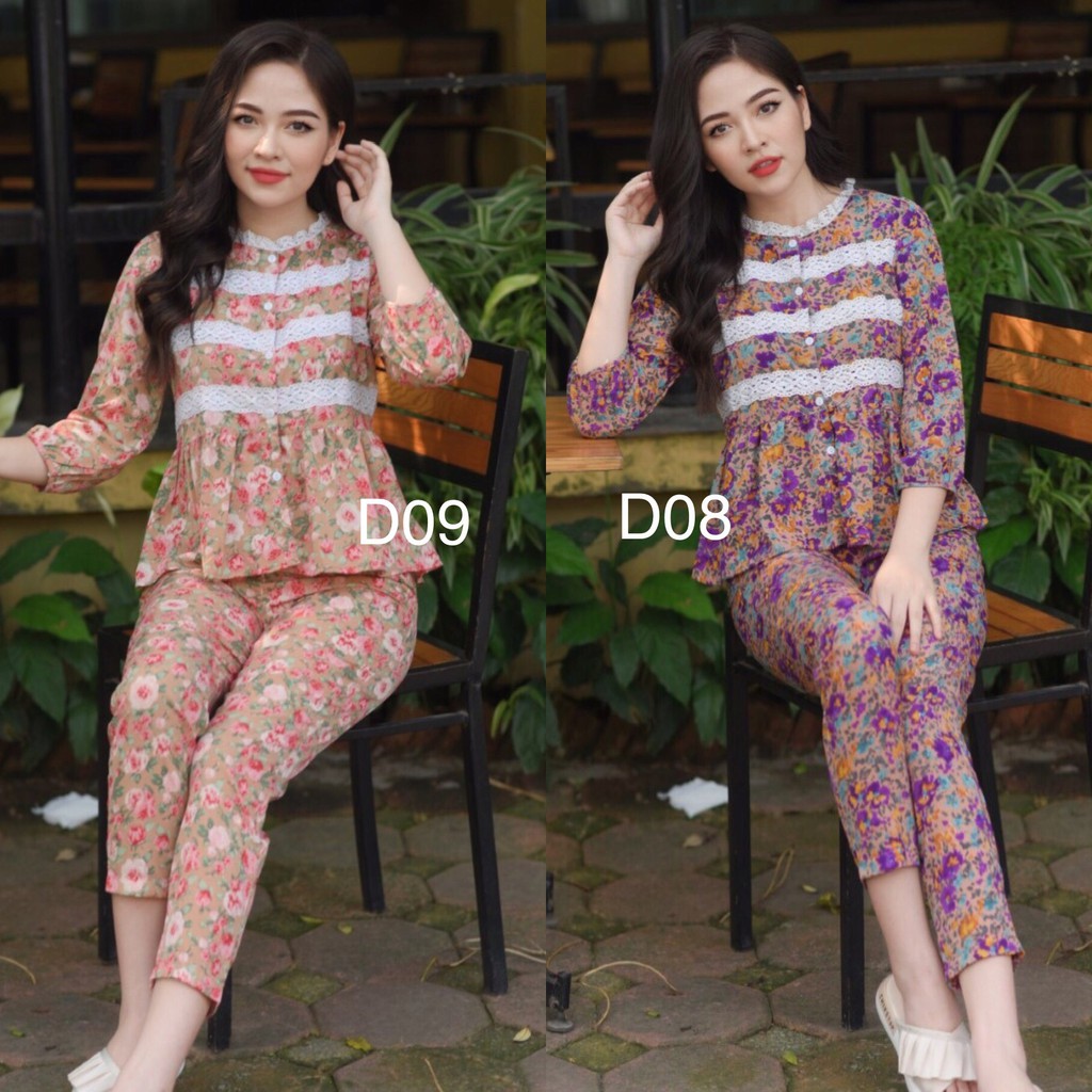 BỘ MẶC Ở NHÀ MẪU 2021 BỘ LỤA TẰM