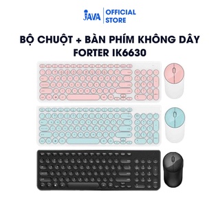 Mua  BÀN PHÍM + CHUỘT KHÔNG DÂY  Bộ Bàn Phím Không Dây Forter IK6630 - Hàng chính hãng - Nút bấm tròn  BH 6 THÁNG 