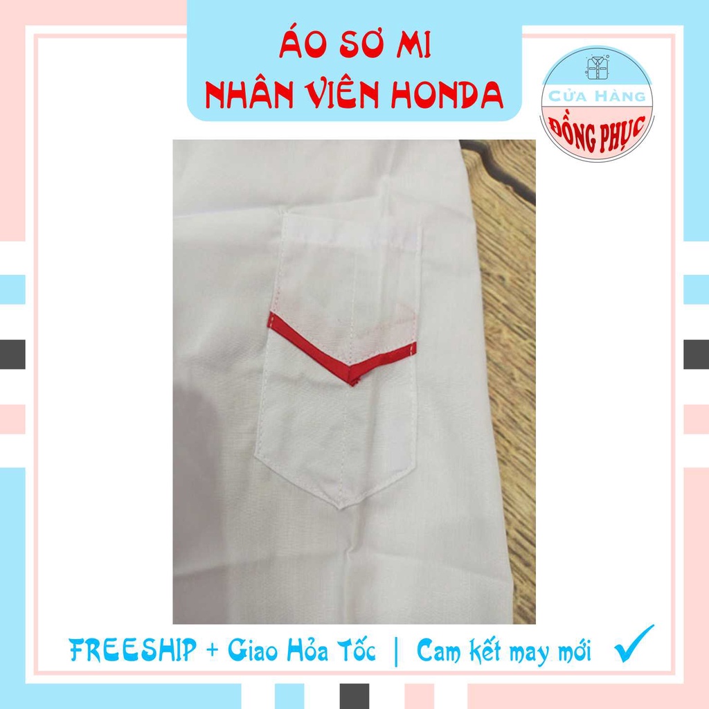ĐỒNG PHỤC SƠ MI NHÂN VIÊN BÁN HÀNG HONDA NAM NỮ, ÁO SƠ MI HONDA, MẪU ĐÚNG CHUẨN CỦA HEAD, Gía sỉ