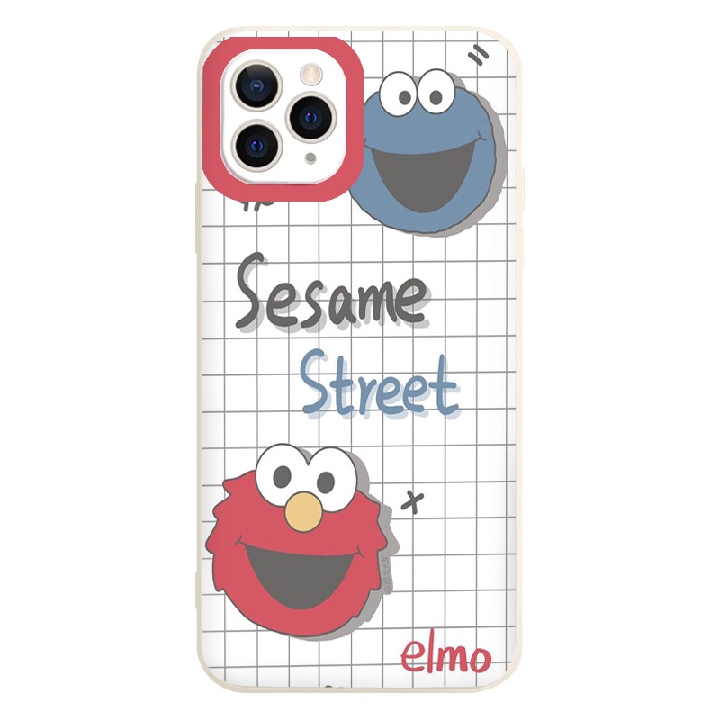 Ốp lưng iphone 13 kẻ caro trắng Sesame Street cho iPhone 13 12 11 Pro Max 7/7Plus/8/8Plus/X/Xs/Xs Max/11/12/13pro