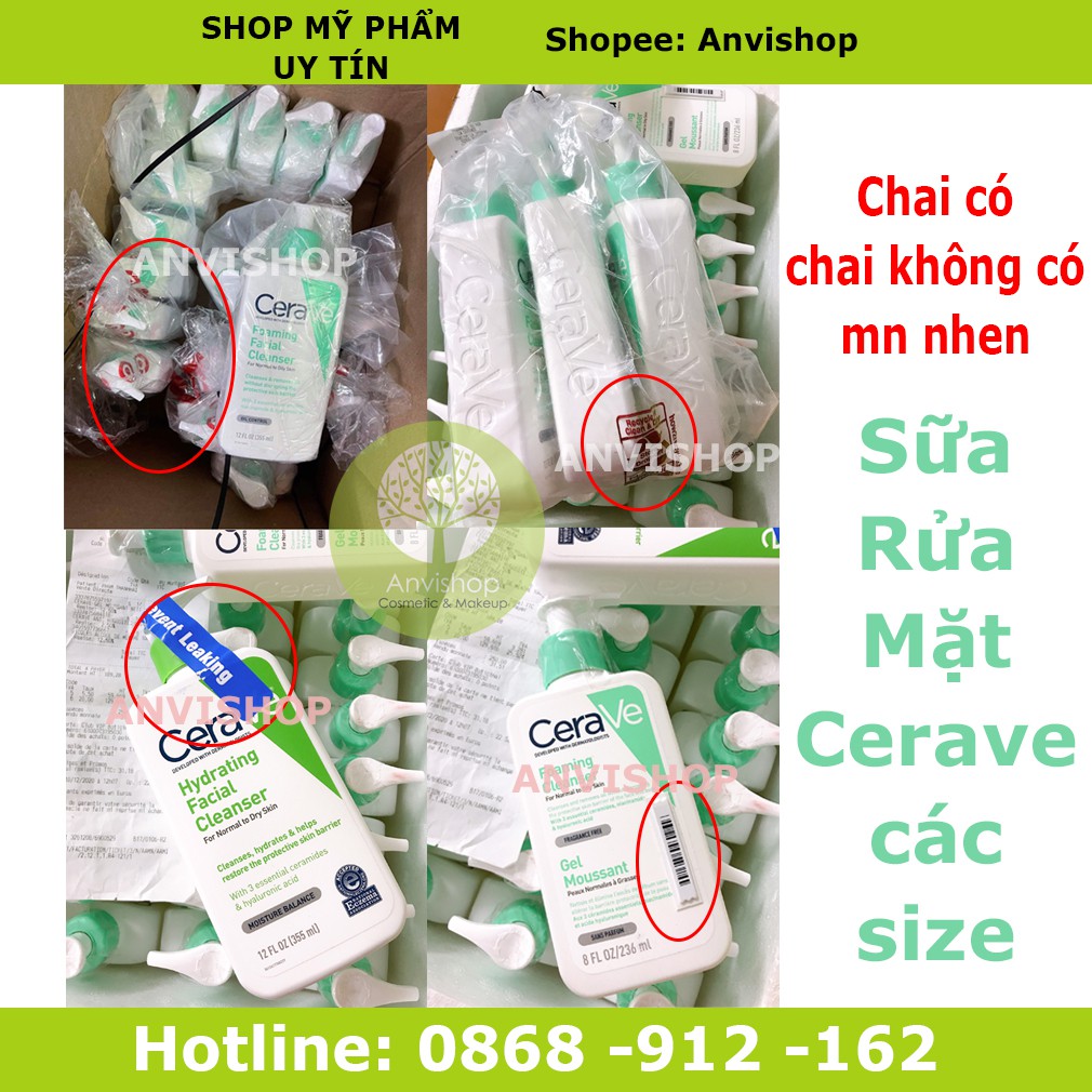 Sữa rửa mặt CERAVE SA Smoothing Cleanser 236ml (Pháp Nội Địa) Cerave da dầu mụn Anvishop | BigBuy360 - bigbuy360.vn