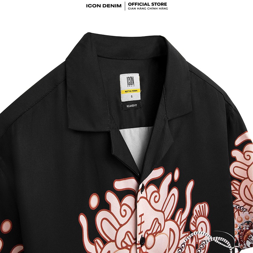 Áo Sơ Mi Nam ICON DENIM Tay Ngắn Cổ Vest Relax Fit Đào Võ Kép Võ | BigBuy360 - bigbuy360.vn