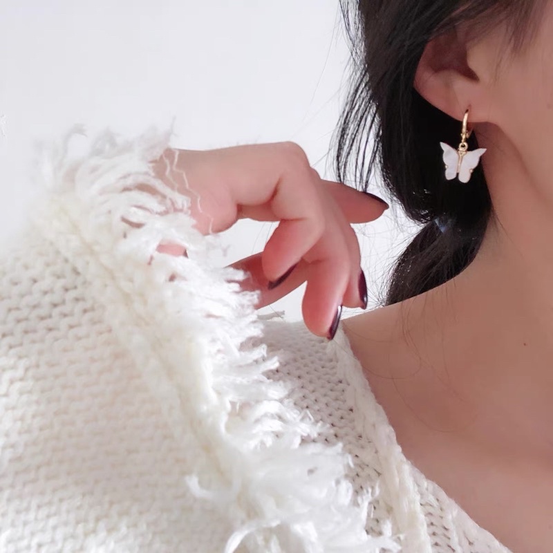 1 đôi bông tai bươm bướm nhiều mẫu xinh xắn