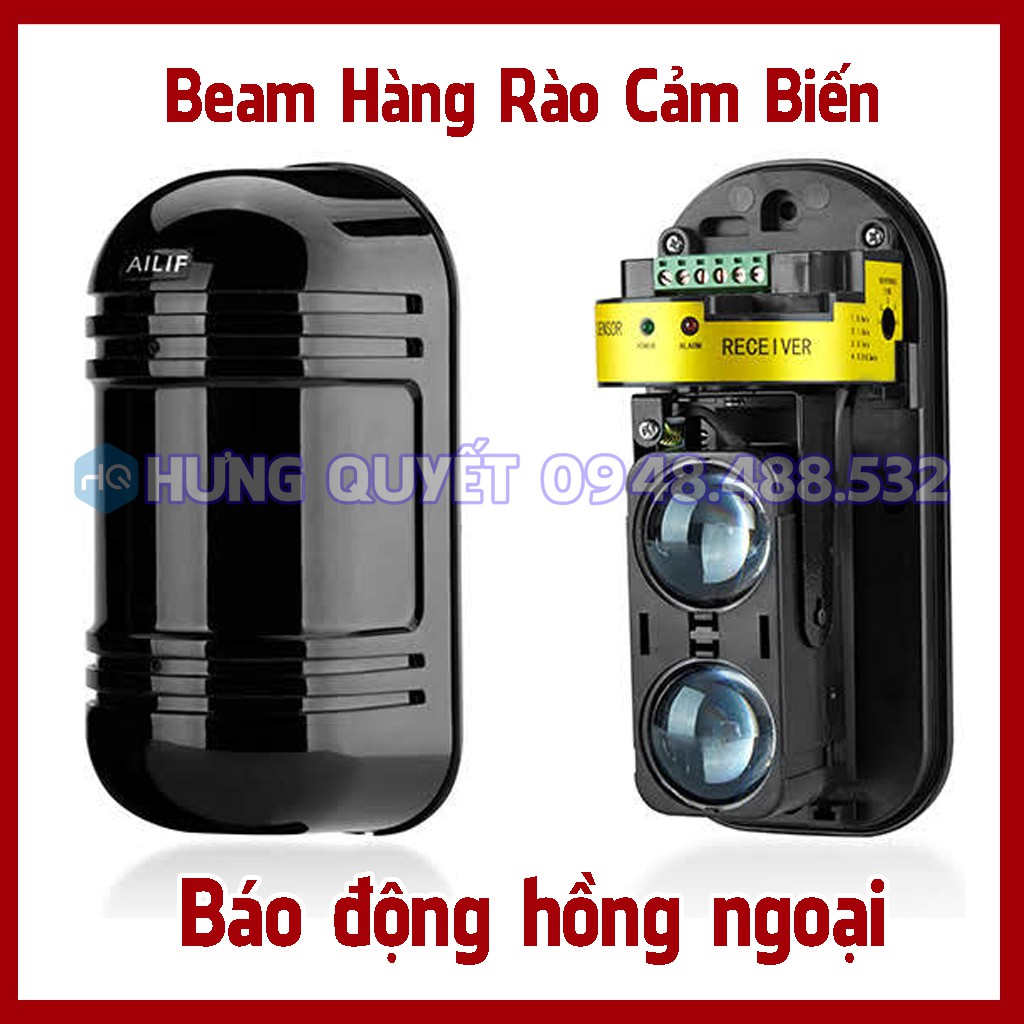 Beam Hàng Rào Cảm Biến Báo Động Chùm Tia Hồng Ngoại 100m - DETECTOR DUAL PHOTOELECTRIC ABT-100