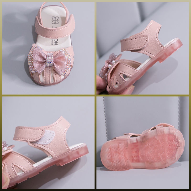 Giày Sandal Đế Mềm Chống Trượt Thời Trang Mùa Hè Dành Cho Bé Gái 0-3 Tuổi