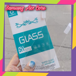 Kính Cường Lực thường Trong Suốt Không Full Màn Samsung A01 Core