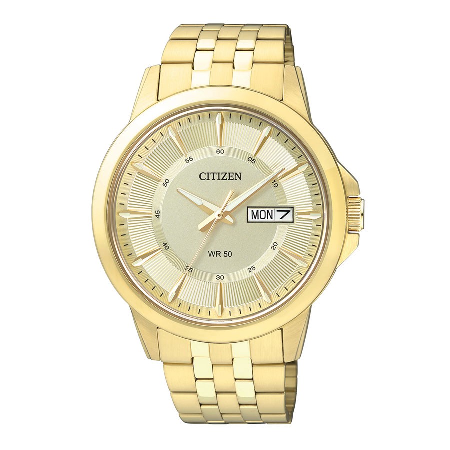 Đồng hồ nam dây thép không gỉ Citizen Quartz BF2013