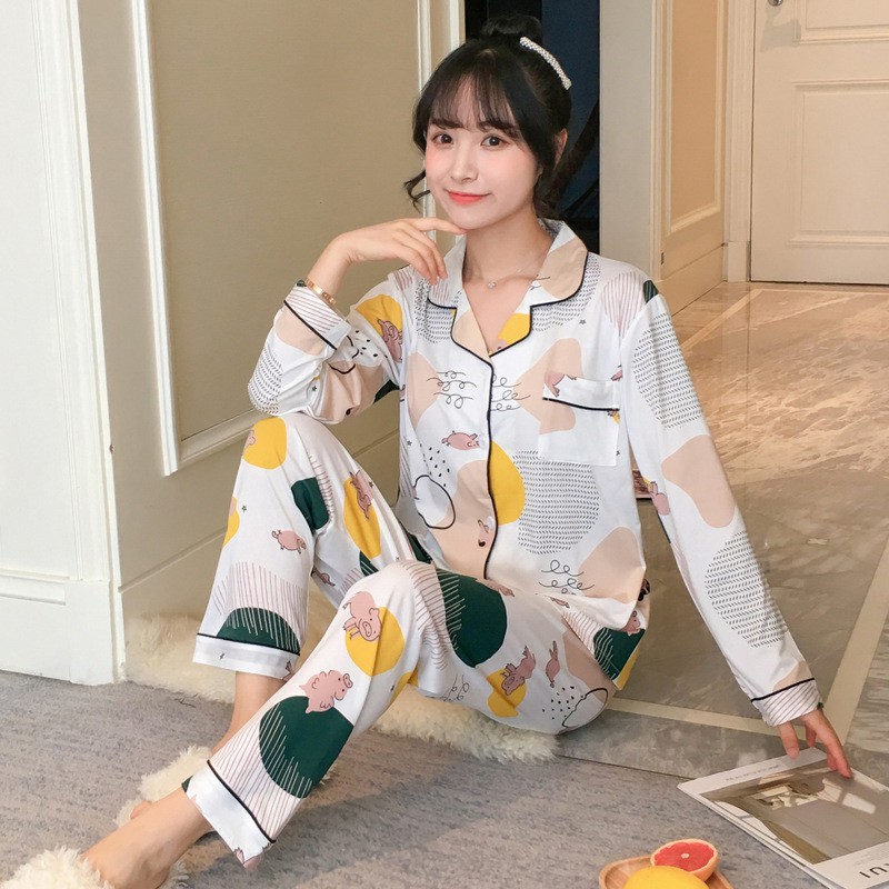 Bộ ngủ pijama dài tay thun sữa siêu hot [BD01]