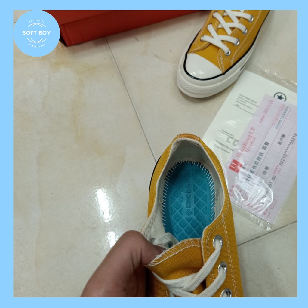 Giày Sneaker converse 1970s màu vàng cổ thấp-  Giày Classic Siêu Hot, Phong cách soft boy- Hàng loại đẹp
