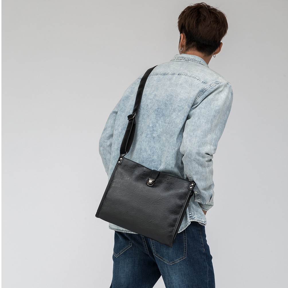 Túi Đeo Chéo Nam Nữ Phong Cách Hàn Quốc 🌟 FREESHIP 🌟 Túi Da Đeo Chéo Nam Nữ Thời Trang Chất Da Mềm Dày Dặn Cao Cấp | BigBuy360 - bigbuy360.vn