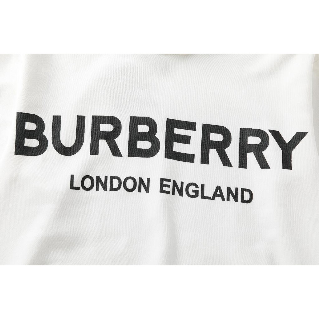 Áo hoodie cotton in chữ Burberry thời trang cho nam và nữ