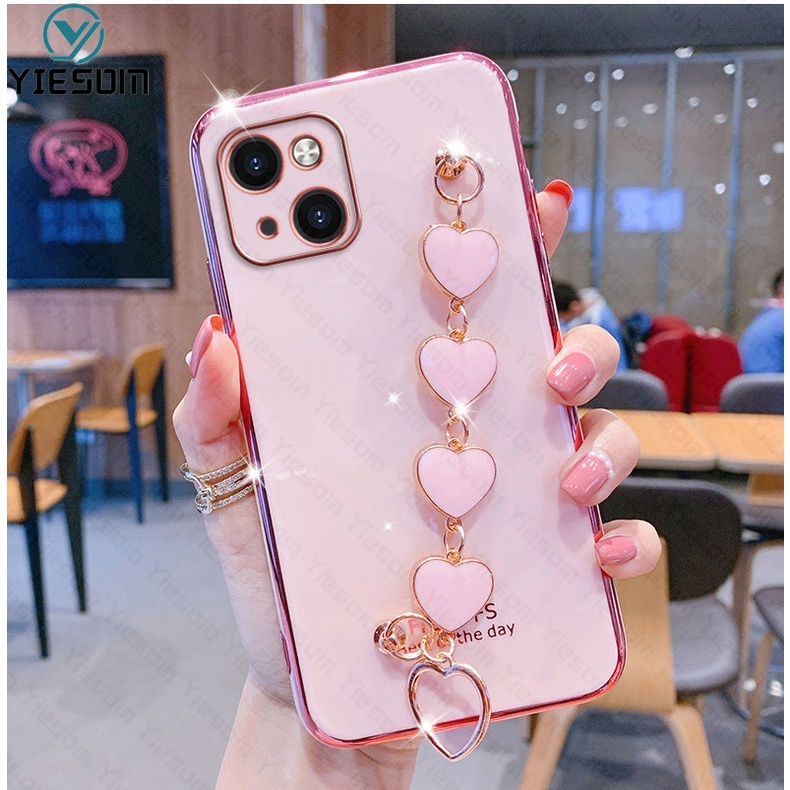 Ốp Điện Thoại Có Dây Đeo Sang Trọng Cho iPhone 13 12 11 Pro Max XR X XS Max 7 8 Plus