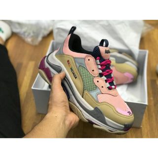 Giầy balen hồng phản quang hàng 1:1 ( full box + freeship )