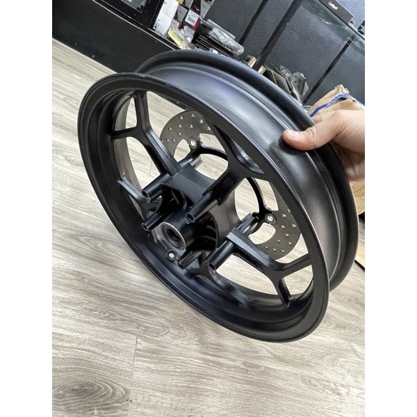Vành 2 đĩa lắp đặt, độ chế cho Yamaha R15v3, MT15, XSR155, R3, MT03, Ninja 300, Z300 - Dùng Đĩa Zin