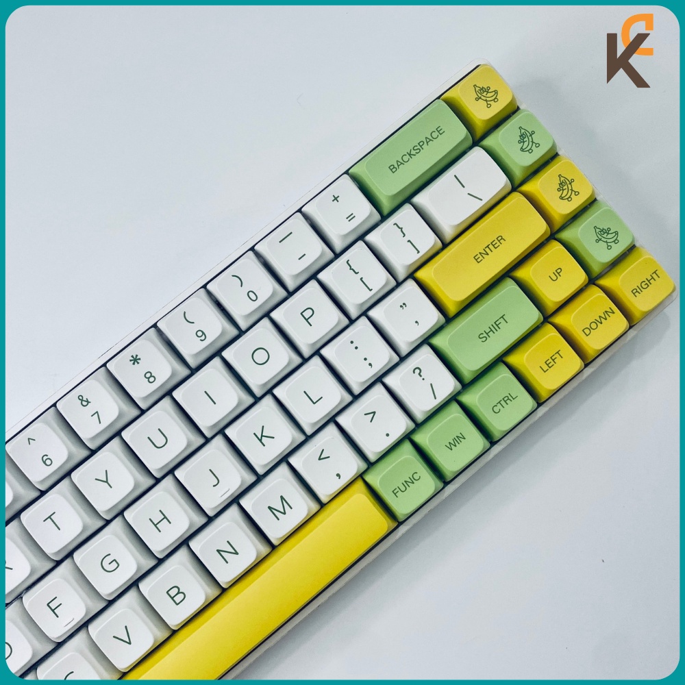Nút Bàn Phím cơ Keycap Banana Chuối PBT XDA Dành Cho Bàn Phím Cơ