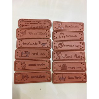 Pk: các mẫu tag da handmade, tag vải handmade