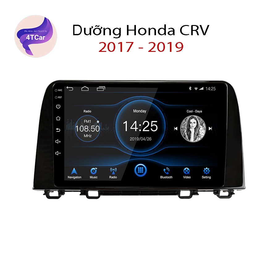 Mặt dưỡng Honda CRV 2017-2018 (9 inch) có CANBUS