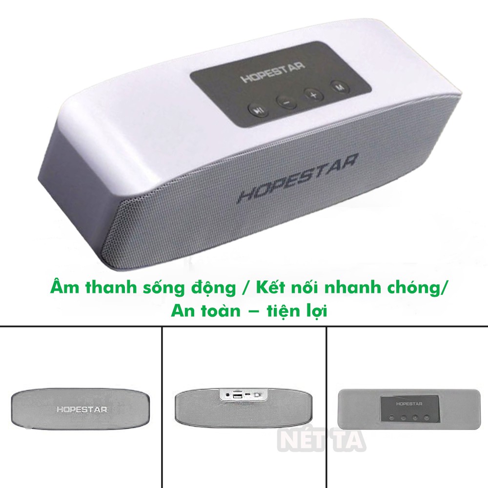 Loa bluetooth không dây 8W kết nối bluetooth 3.0 HopeStar H11 pin 2400mAh êm ái-nhỏ gọn-tiện lợi